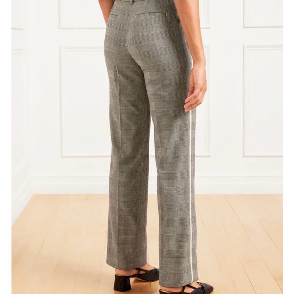 NWT Talbots Southampton Women's Gray Plaid Pants.  Size 8.